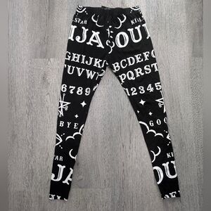 KILLSTAR Ouija board Spirit world Leggings size Small Goth Alt Black
